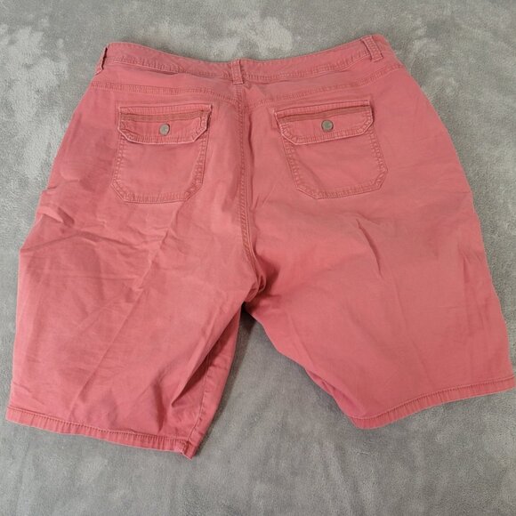 Gloria Vanderbilt Womens Shorts Pink Denim 18 Plus Cotton Blend Zip Fly SHO24E - Picture 6 of 10